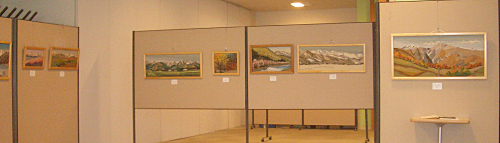 絵織り作品展の会場