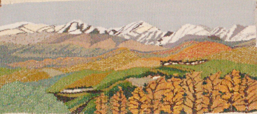 北アルプス遠望　縦25㎝　横56㎝